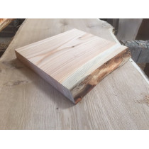 Regal, TV-Rack, Ablage, Sideboard, Handtuchablage, 2 x Lärche 25x20x3cm, Baumkante, rustikal